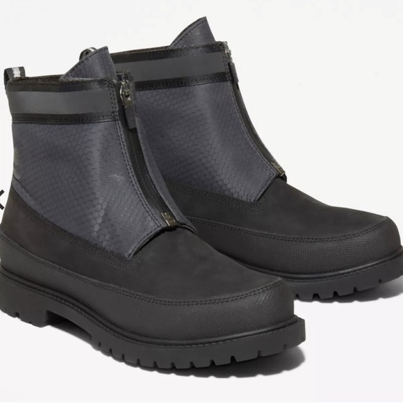 NEW Timberland Heritage 6" Boot Front Zip Black Waterproof Women’s 7.5 - Picture 1 of 8